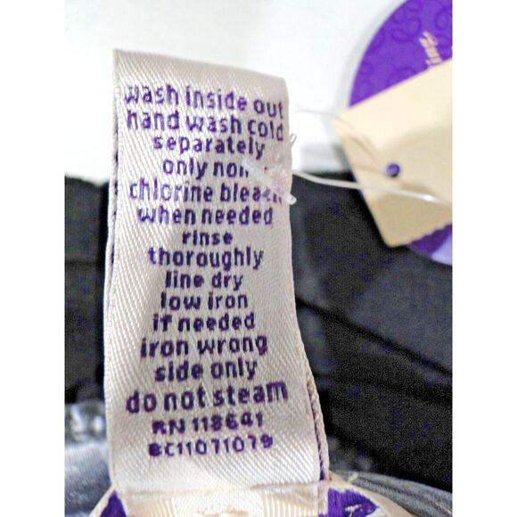 Cacique Seriously Sexy Lingerie Nightie Two piece Black and gray Size 22/24 NWT - Picture 12 of 12